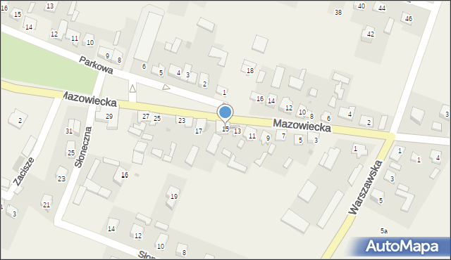 Zawidz Kościelny, Mazowiecka, 15, mapa Zawidz Kościelny