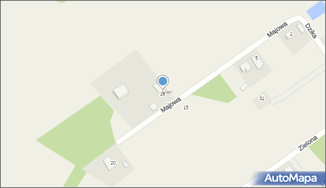 Zboiska, Majowa, 18, mapa Zboiska