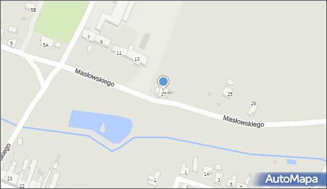 Zduny, Masłowskiego, 17, mapa Zduny