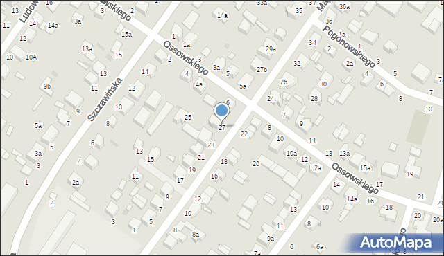 Zgierz, Majakowskiego Włodzimierza, 27, mapa Zgierz