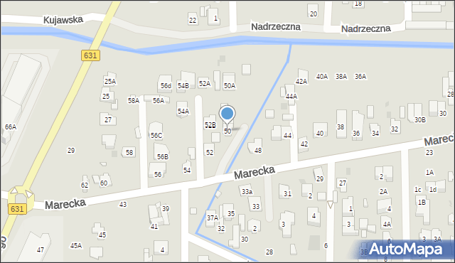 Zielonka, Marecka, 50, mapa Zielonka