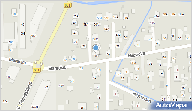 Zielonka, Marecka, 56, mapa Zielonka