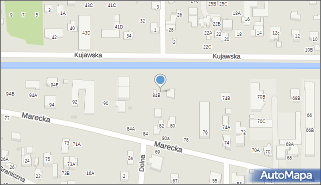 Zielonka, Marecka, 84C, mapa Zielonka