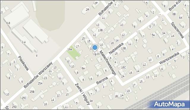 Żyrardów, Małachowskiego Stanisława, 9, mapa Żyrardów