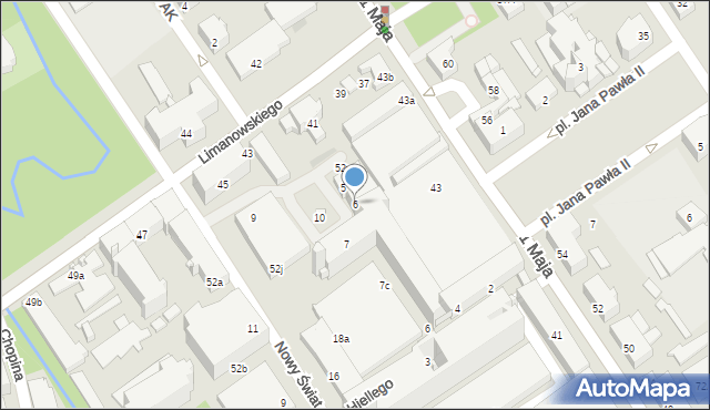 Żyrardów, Mały Rynek, 6, mapa Żyrardów