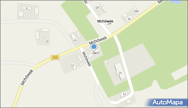 Mchówek, Mchówek, 15, mapa Mchówek