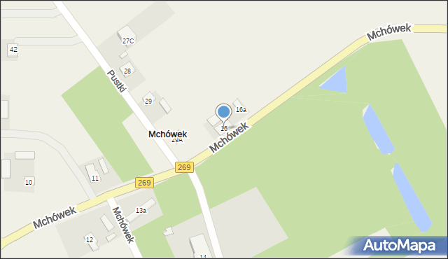 Mchówek, Mchówek, 16, mapa Mchówek