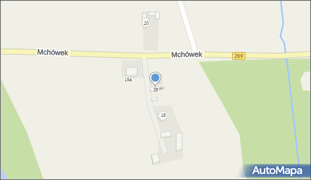 Mchówek, Mchówek, 19, mapa Mchówek
