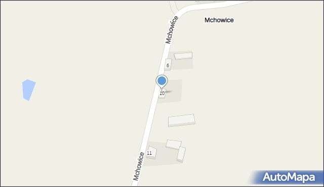Mchowice, Mchowice, 10, mapa Mchowice