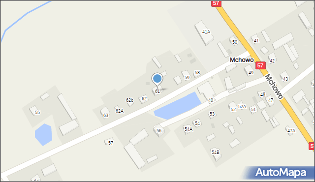 Mchowo, Mchowo, 61, mapa Mchowo