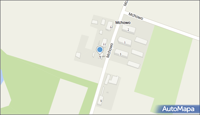 Mchowo, Mchowo, 5, mapa Mchowo