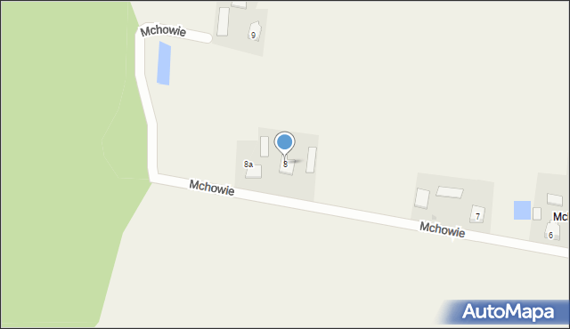 Międzylesie, Mchowie, 8, mapa Międzylesie
