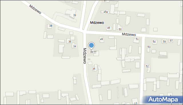 Mdzewo, Mdzewo, 33, mapa Mdzewo