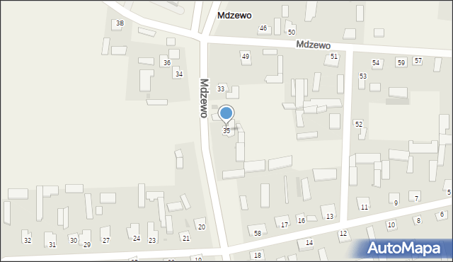 Mdzewo, Mdzewo, 35, mapa Mdzewo