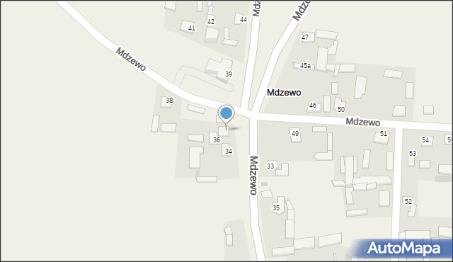Mdzewo, Mdzewo, 37, mapa Mdzewo