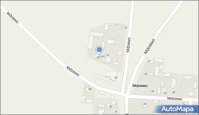 Mdzewo, Mdzewo, 41, mapa Mdzewo