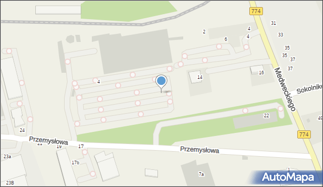 Balice, Medweckiego Mieczysława, kpt., 14, mapa Balice