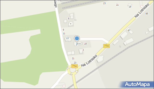 Balice, Medweckiego Mieczysława, kpt., 17, mapa Balice