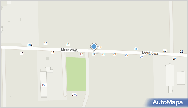 Biała Podlaska, Metalowa, 19, mapa Białej Podlaskiej