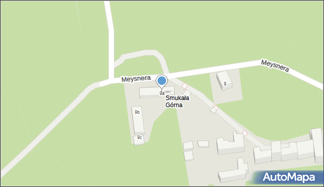 Bydgoszcz, Meysnera Stanisława, dr., 9a, mapa Bydgoszczy