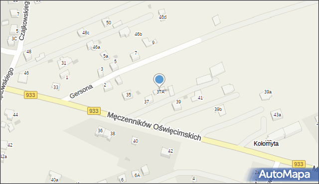Ćwiklice, Męczenników Oświęcimskich, 37A, mapa Ćwiklice