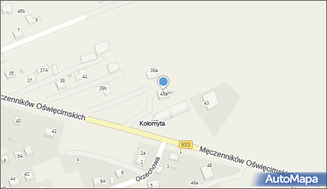 Ćwiklice, Męczenników Oświęcimskich, 43a, mapa Ćwiklice