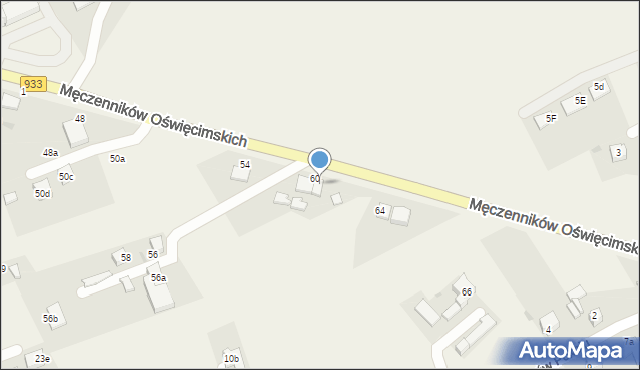 Ćwiklice, Męczenników Oświęcimskich, 62, mapa Ćwiklice