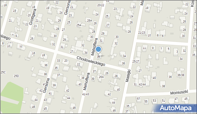 Częstochowa, Mehoffera Józefa, 35, mapa Częstochowy