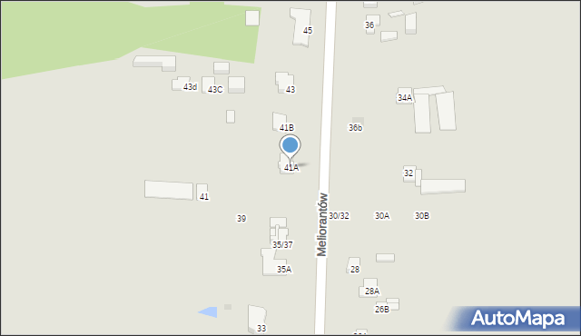 Częstochowa, Meliorantów, 41A, mapa Częstochowy