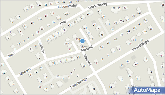 Głogów Małopolski, Menerki Rudolfa, 13C, mapa Głogów Małopolski