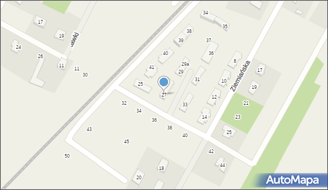 Głosków, Mewy, 27, mapa Głosków