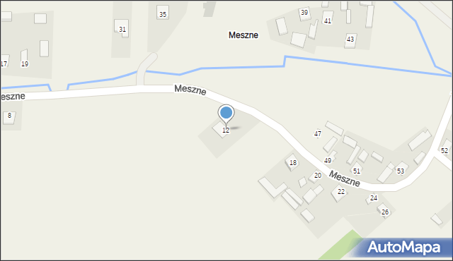 Górno, Meszne, 12, mapa Górno