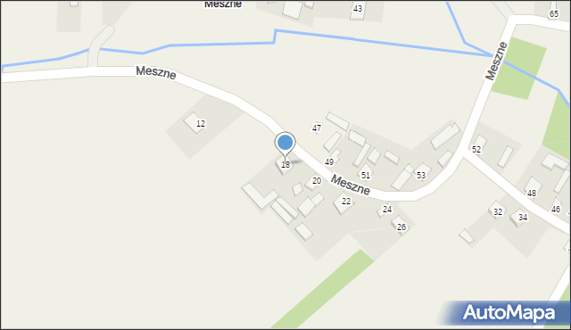 Górno, Meszne, 18, mapa Górno