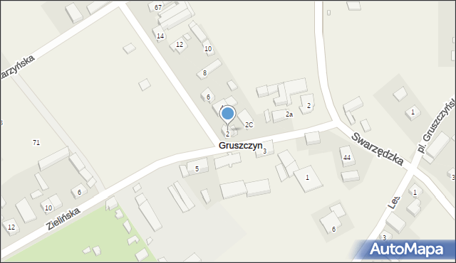 Gruszczyn, Mechowska, 2, mapa Gruszczyn