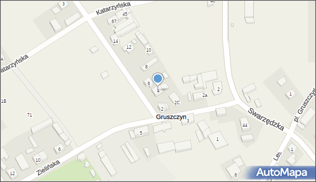 Gruszczyn, Mechowska, 4, mapa Gruszczyn