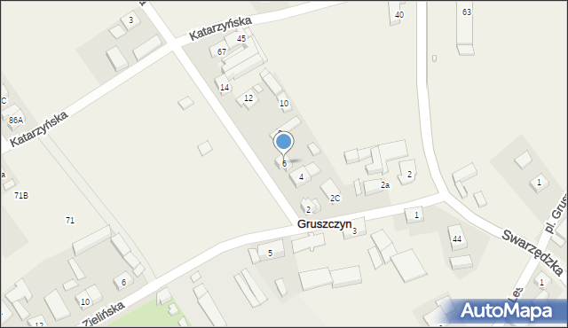 Gruszczyn, Mechowska, 6, mapa Gruszczyn