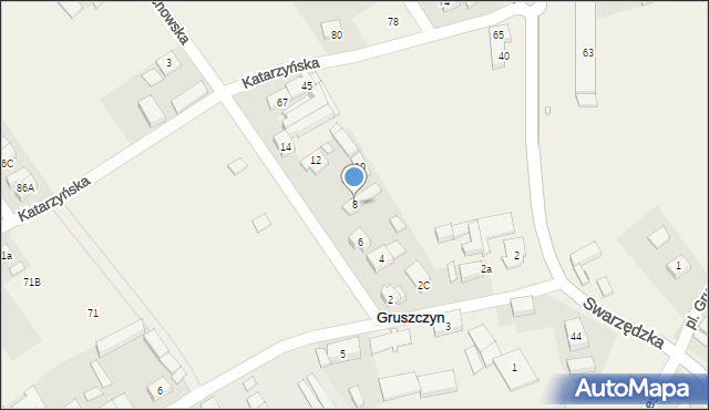 Gruszczyn, Mechowska, 8, mapa Gruszczyn