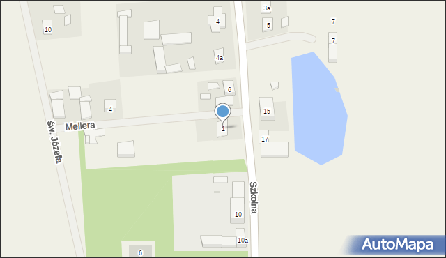 Kołodziejewo, Mellera Kazimierza, ks., 1, mapa Kołodziejewo
