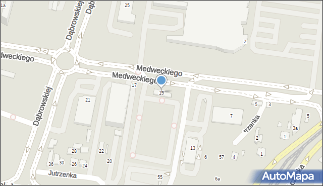 Kraków, Medweckiego Mieczysława, 15, mapa Krakowa