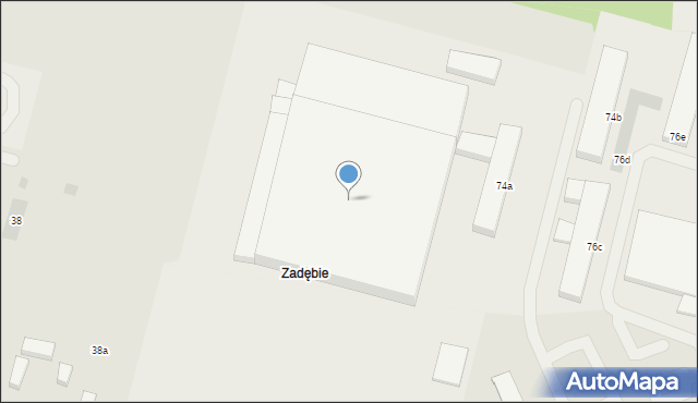 Lublin, Mełgiewska, 74a, mapa Lublina