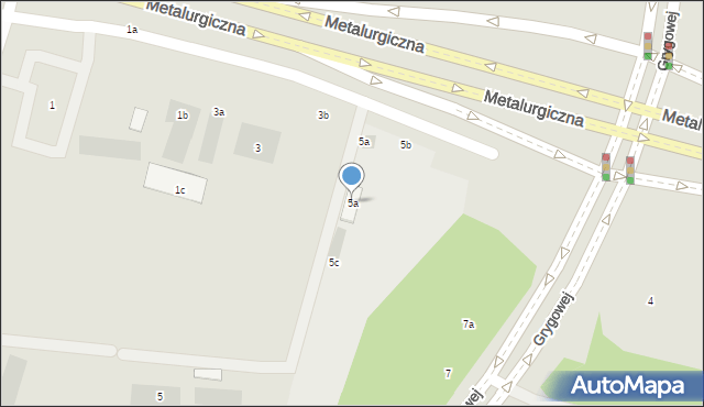 Lublin, Metalurgiczna, 5a, mapa Lublina