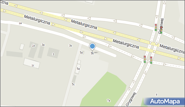 Lublin, Metalurgiczna, 5b, mapa Lublina