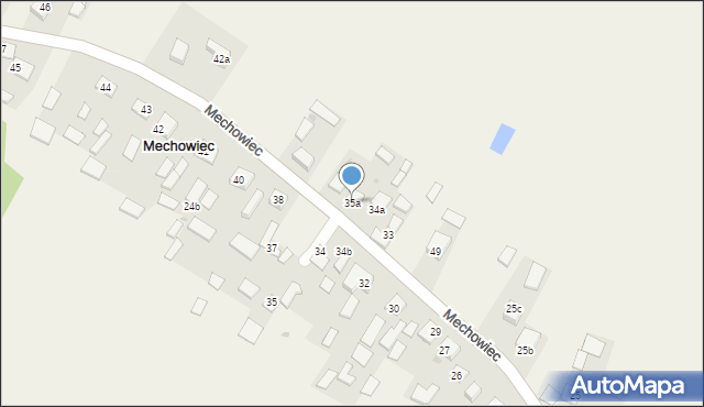 Mechowiec, Mechowiec, 35a, mapa Mechowiec