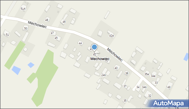 Mechowiec, Mechowiec, 42, mapa Mechowiec