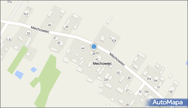 Mechowiec, Mechowiec, 43, mapa Mechowiec