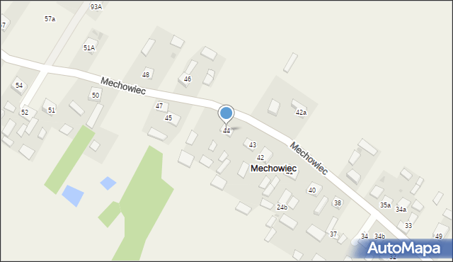 Mechowiec, Mechowiec, 44, mapa Mechowiec