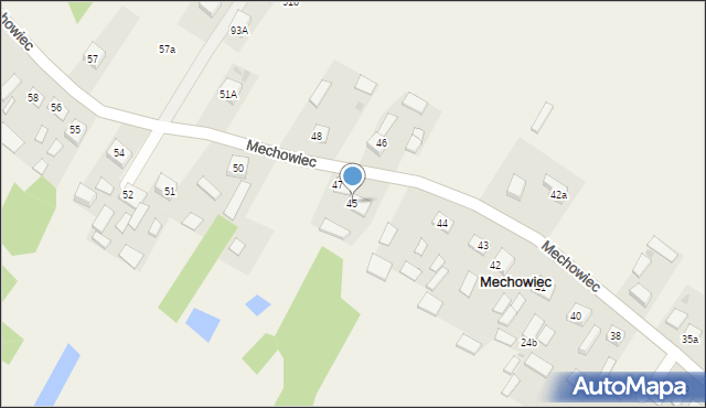 Mechowiec, Mechowiec, 45, mapa Mechowiec