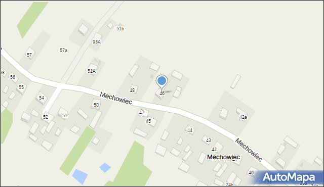 Mechowiec, Mechowiec, 46, mapa Mechowiec