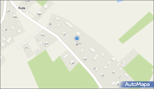 Mechowiec, Mechowiec, 96, mapa Mechowiec