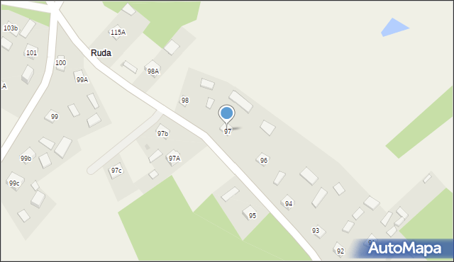 Mechowiec, Mechowiec, 97, mapa Mechowiec